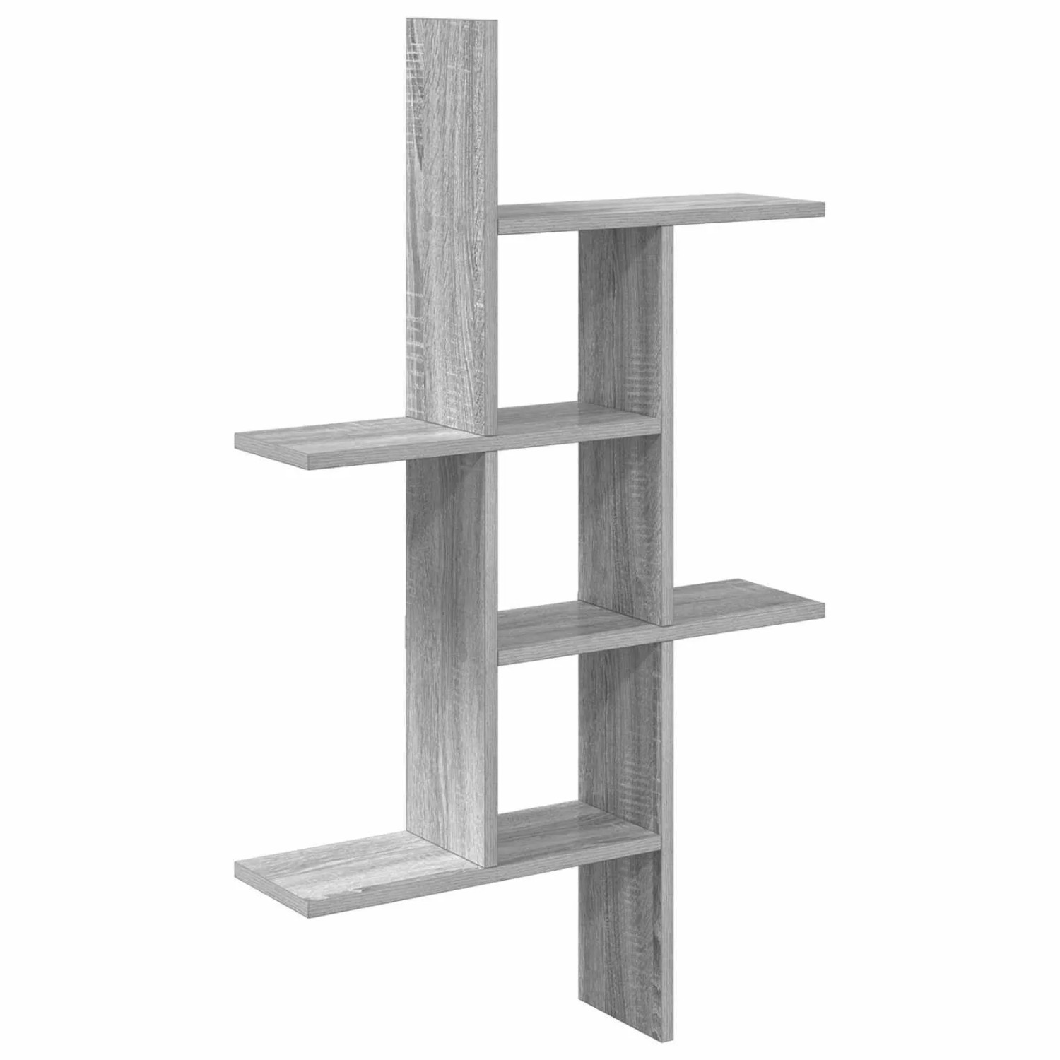 vidaXL Wandregal Sonoma-Grau 61 x 15 x 102 cm Holzwerkstoff 8012193