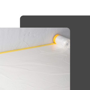 Transparente BMSC24 Abdeckfolie mit Goldband (33m x 0,55m) zum Schutz von Oberflächen beim Malern.