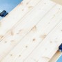 LUX Sägeschiene 4 in 1 mit Werkstück fixiert. Führungsschiene zum präzisen Sägen.