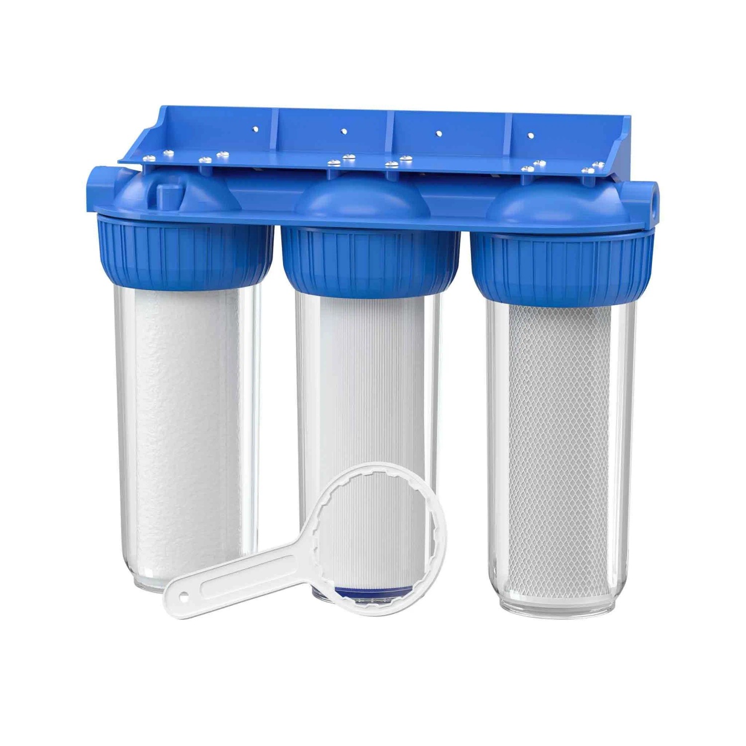 Naturewater Nw-Br10B4 3 Stufen Filter 5Μ 2616Mm 3/4 Zoll Sedimentfilter Aktivkohle
