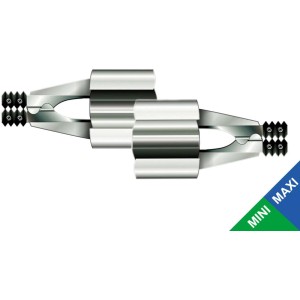 2 Schellenberg Rollladen Klemmsicherungen Mini/Maxi aus verzinktem Stahl.