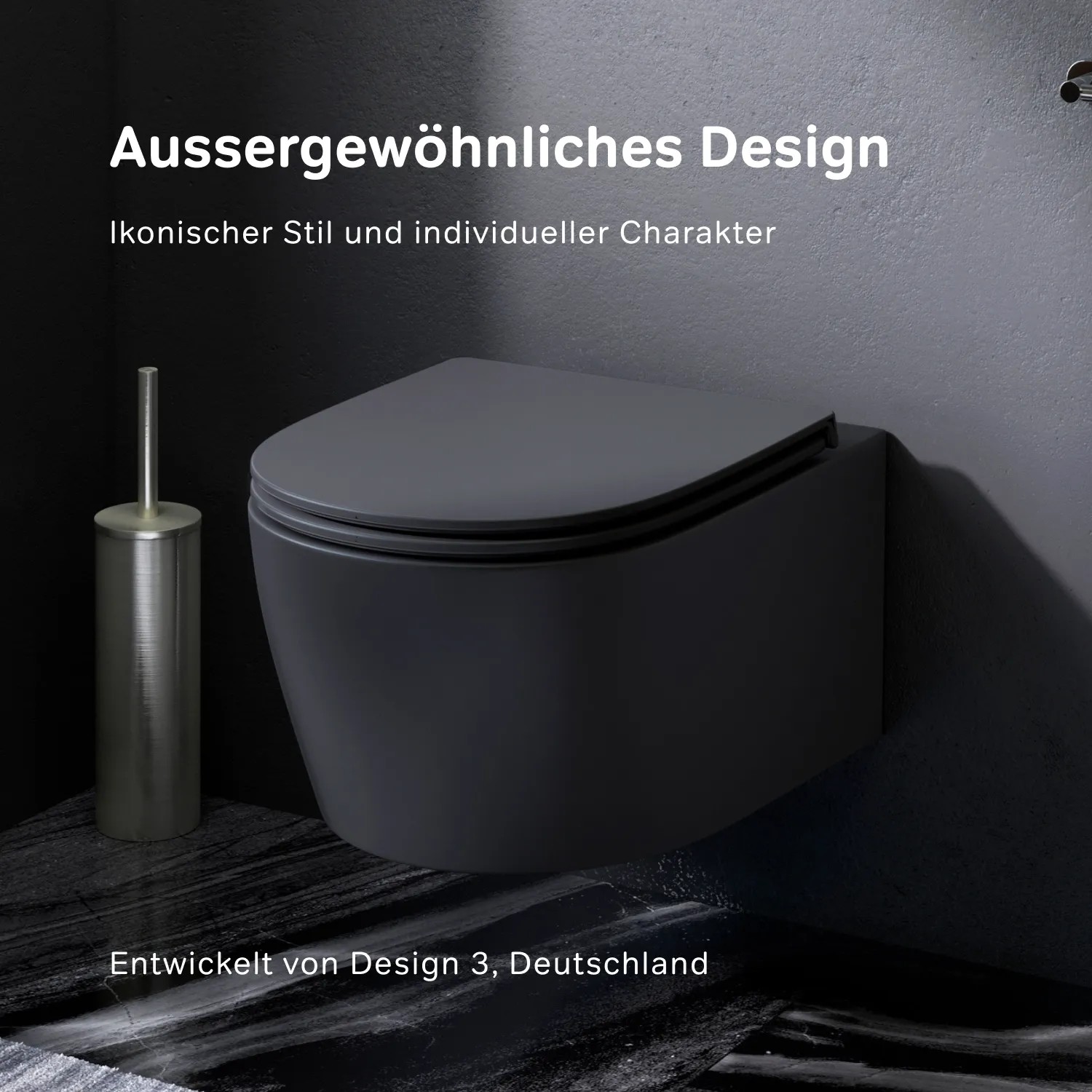 AM.PM Wand-WC mit Softclosing-Sitzabdeckung X-Joy S Spülrandlos 