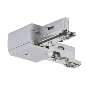 Paulmann URail L-Verbinder für Schienensysteme, Chrom matt, zur Verbindung von Schienen im 90-Grad-Winkel.