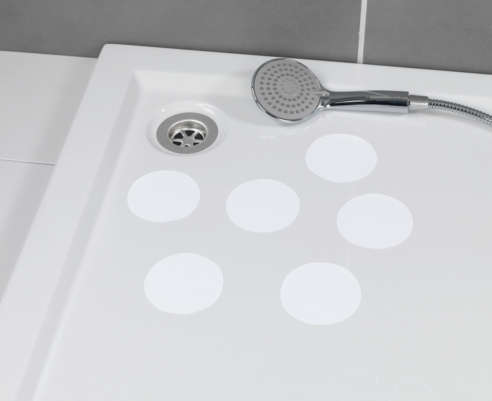 Wenko Anti-Rutsch-Sticker 6er-Set für Badewanne & Dusche Rund