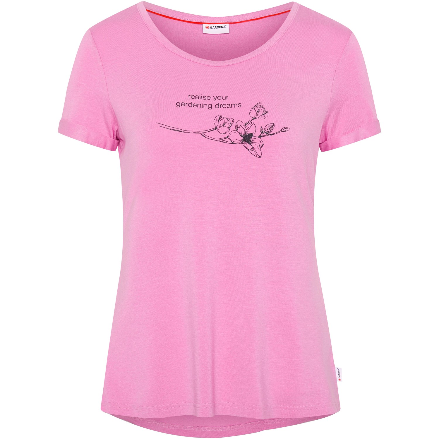 Gardena Women T-Shirt Loose Fit Opera Mauve Gr. XL