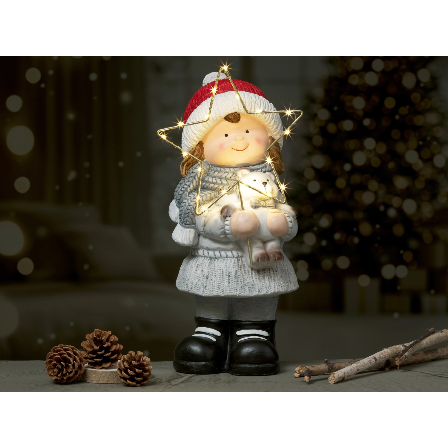 LED-Weihnachtsfigur Mädchen 20 cm x 19,5 cm x 42,5 cm_4