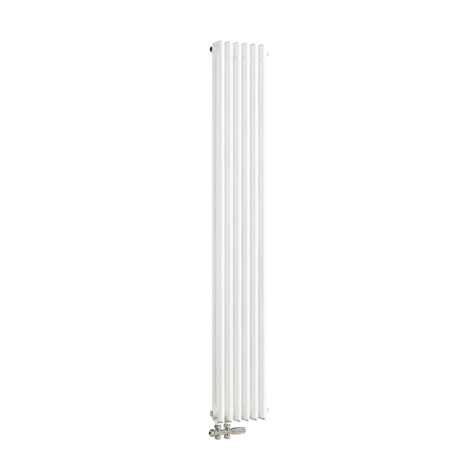 Duschparadies 1800x290mm Traditioneller Heizkörper für Warmwasserbetrieb Weiß 1204W 3Säulen