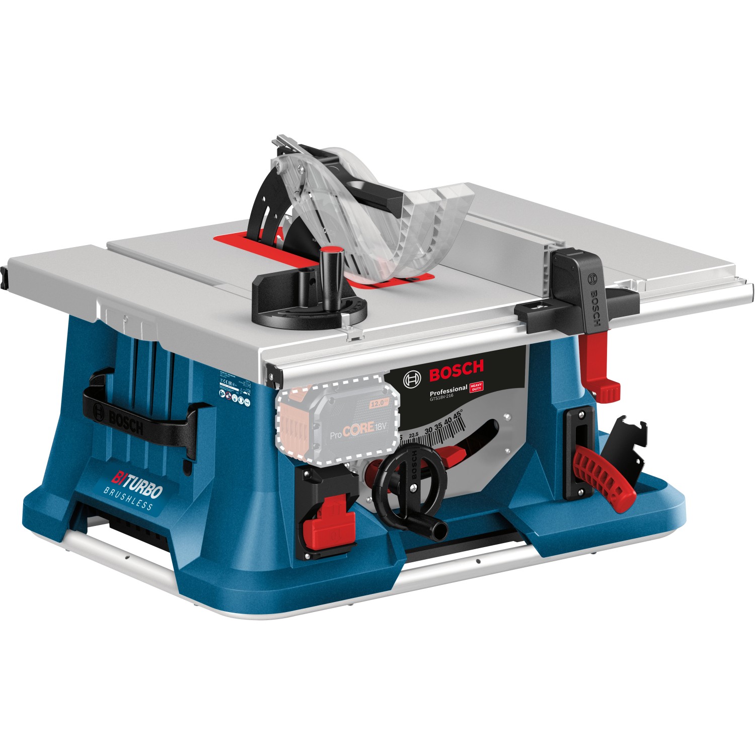 Bosch Professional Akku-Tischkreissäge GTS 18V-216 Solo inkl. Kreissägeblat günstig online kaufen