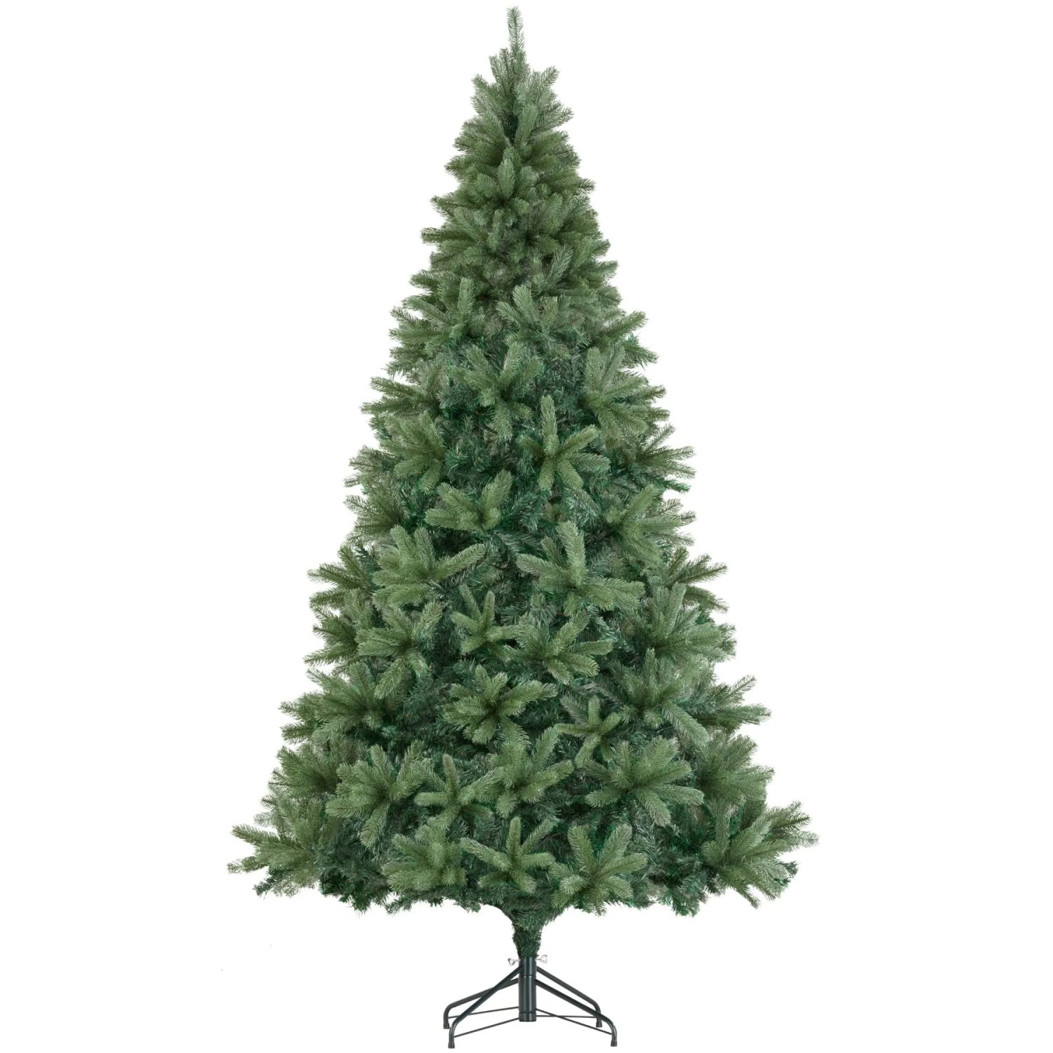 Tectake Weihnachtsbaum Prancer Verschiedene Größen  Künstlich In Grün  Mit Pvc  und Spritzgussnadeln Detailliert und Naturgetreu  125 x 125 x 210 cm G