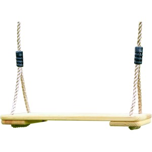 AXI Schaukelsitz aus Holz mit Seilaufhängung für Schaukel oder Spielturm.