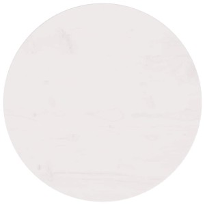 vidaXL Tischplatte Weiß Ø50x2,5 cm Massivholz Kiefer 813653