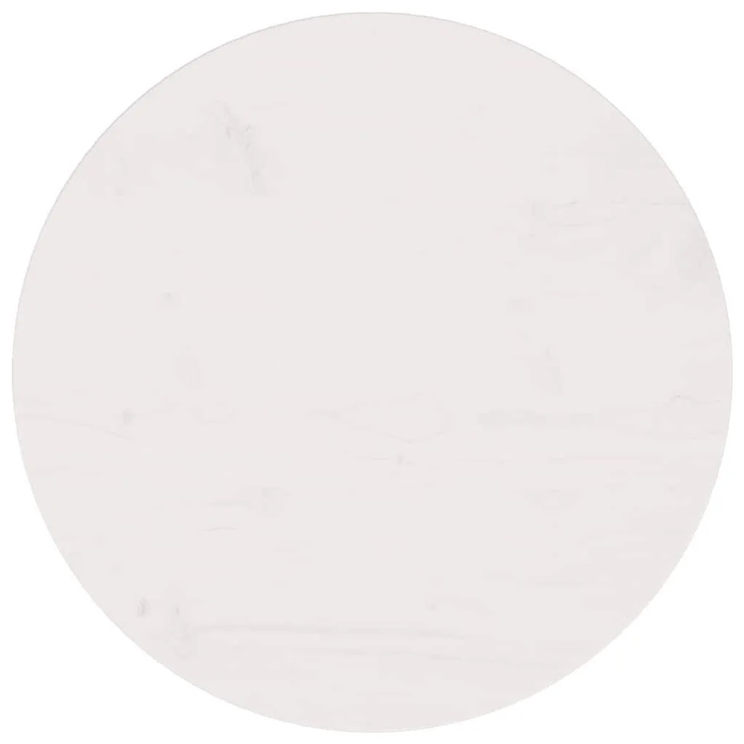 vidaXL Tischplatte Weiß Ø50x2,5 cm Massivholz Kiefer 813653