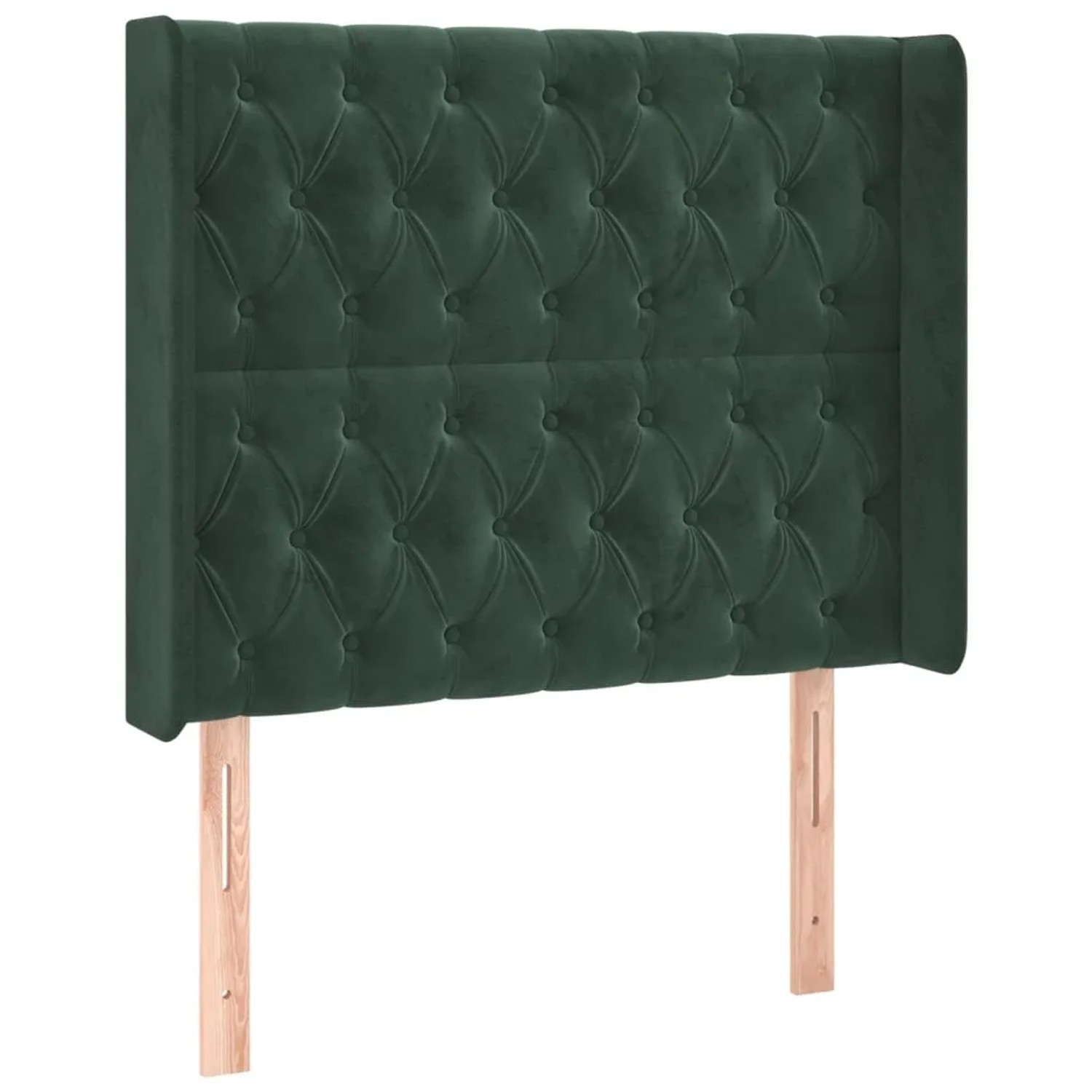 vidaXL LED Kopfteil Dunkelgrün 103x16x118/128 cm Samt 3124429