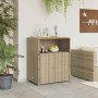 vidaXL Schrank mit Tür Beige 70 x 50 x 87 cm Polyester und Roly Ratten 42026914_3