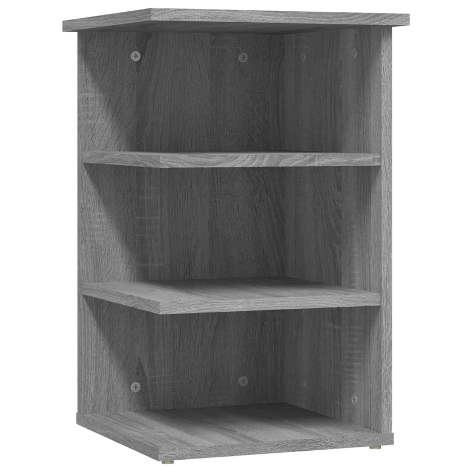 vidaXL Beistellregal Grau Sonoma 35x35x55 cm Holzwerkstoff 826367