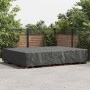 Schwarze, wasserfeste vidaXL Möbelabdeckung für große Gartenmöbel auf der Terrasse. Optimaler Schutz vor Witterung.