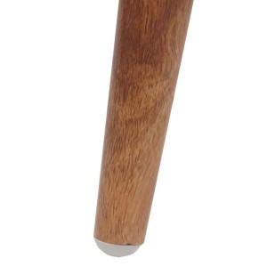 Stuhlbein in Holzoptik mit weißem Bodenschoner für MCW Esszimmerstuhl D71.