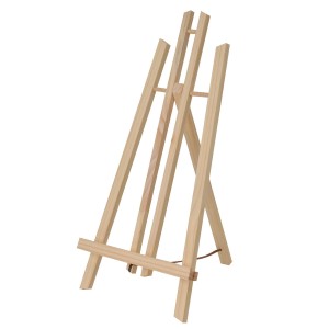 Artina London Staffelei aus Kiefernholz, Tischstaffelei für Leinwände bis 42cm Höhe.