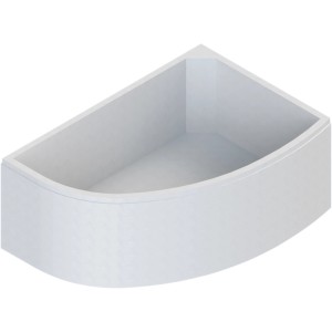 Ottofond Wannenträger Loredana Typ A, weiße Badewannenverkleidung aus Hartschaum für Badewanne.