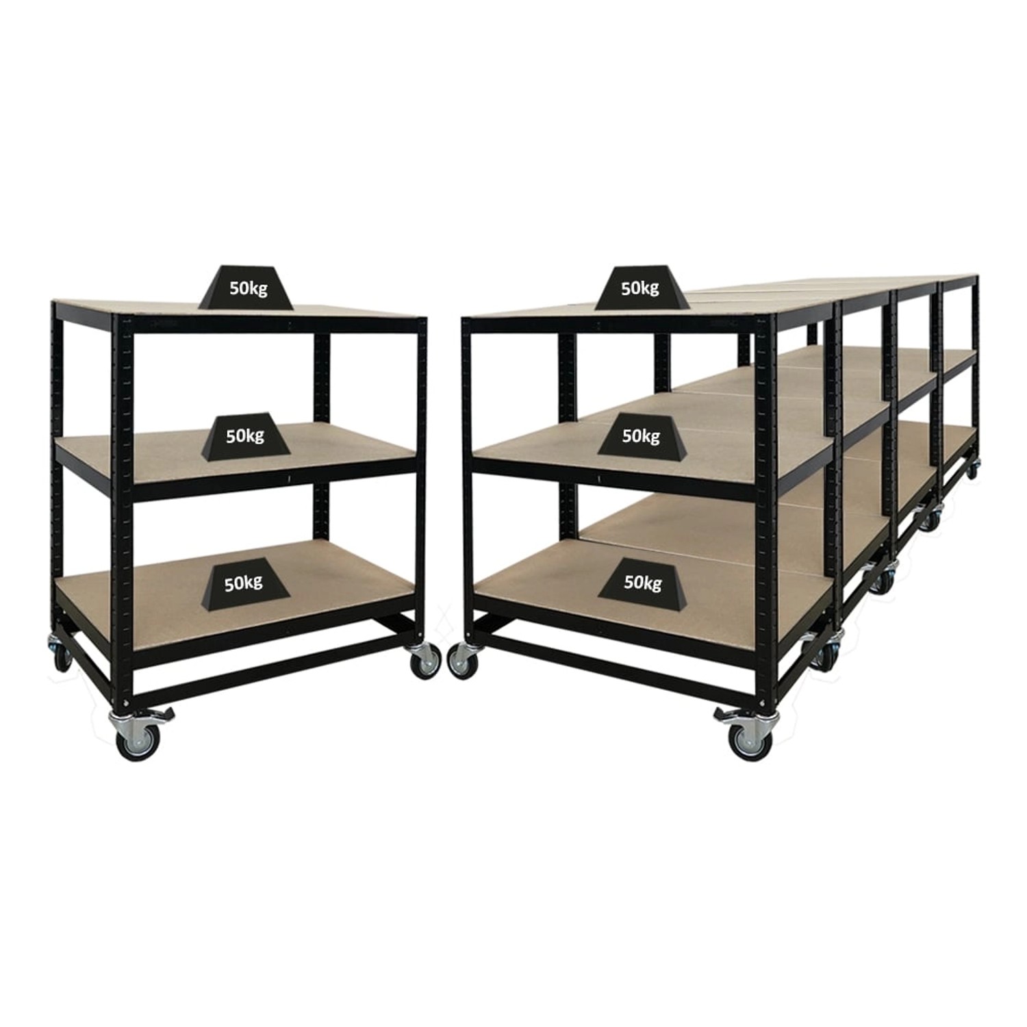 PROREGAL Mega Deal 5x Kommissionierwagen BÜFFEL Fahrbares Kommissionierrega günstig online kaufen