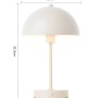 Beige mokebo LED Tischleuchte „Leuchtturm“: Kabellose Akku-Tischlampe, dimmbar, im Flowerpot Stil.