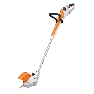 Stihl Akku-Freischneider FSA 30 Set mit Akku und Ladegerät, orange-weiß.