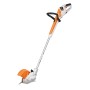Stihl Akku-Freischneider FSA 30 Set mit Akku und Ladegerät, orange-weiß.