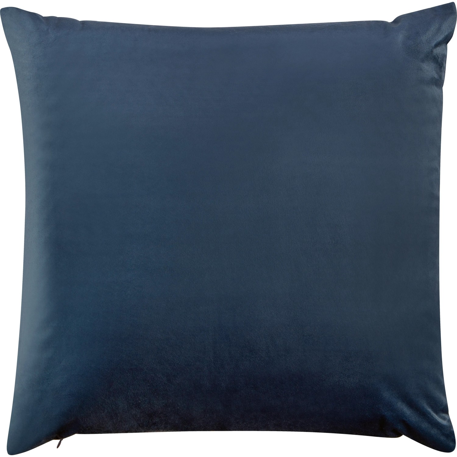 Blaues, gemustertes Kissen, 45x45 cm, für Wohnzimmer & Schlafzimmer.