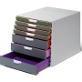 Durable Schubladenbox A4 Varicolor mit 7 Fächern in Mehrfarbig zur Aufbewahrung und Ordnung.