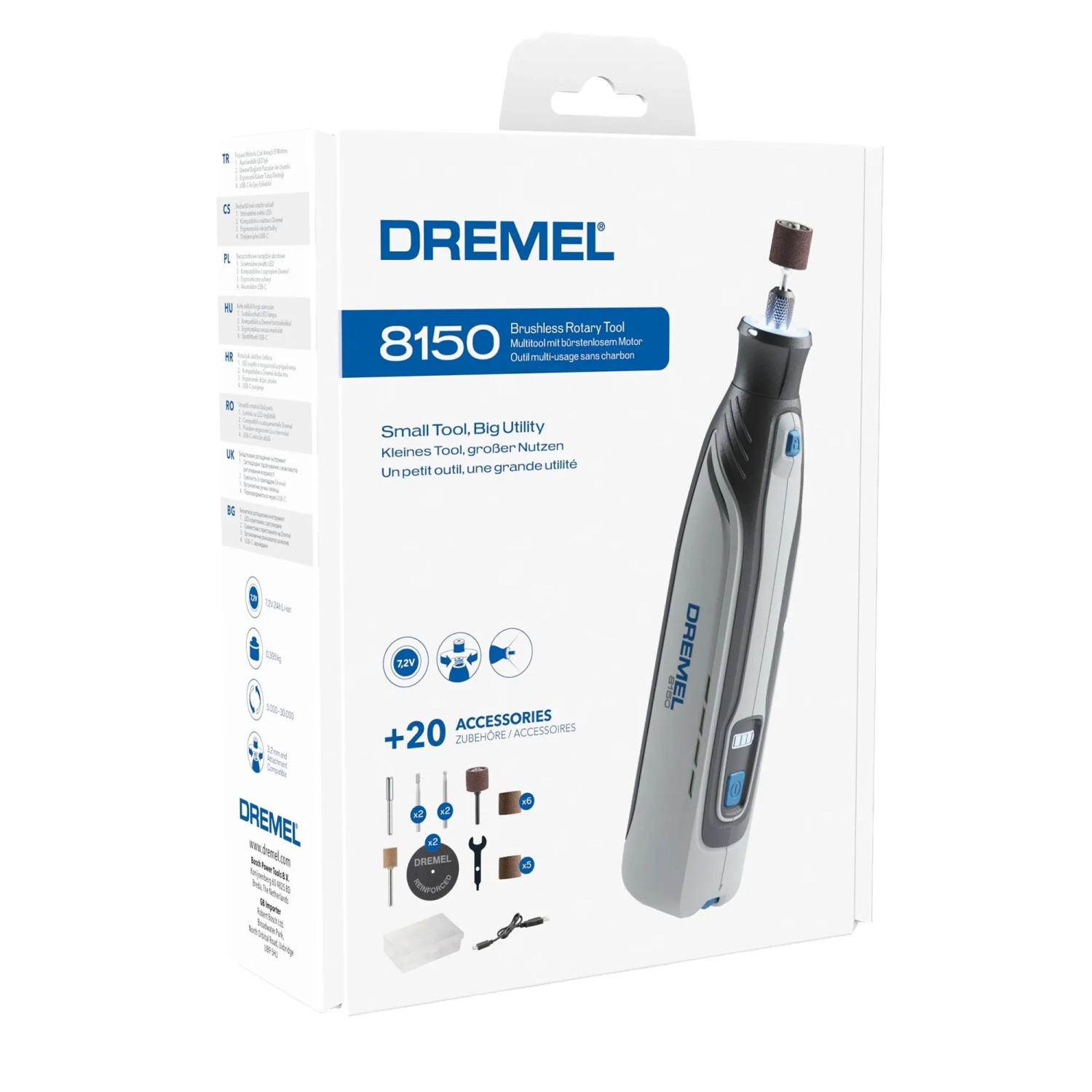 Dremel Akku-Multifunktionswerkzeug 8150-20 inkl. Zubehör