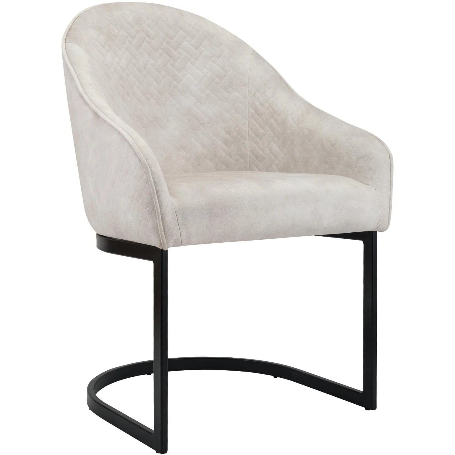 DELUKE Esszimmerstuhl TURID Samt Creme 60x59x87cm Essstühle Esszimmerstühle Küchenstühle Wohnzimmerstühle