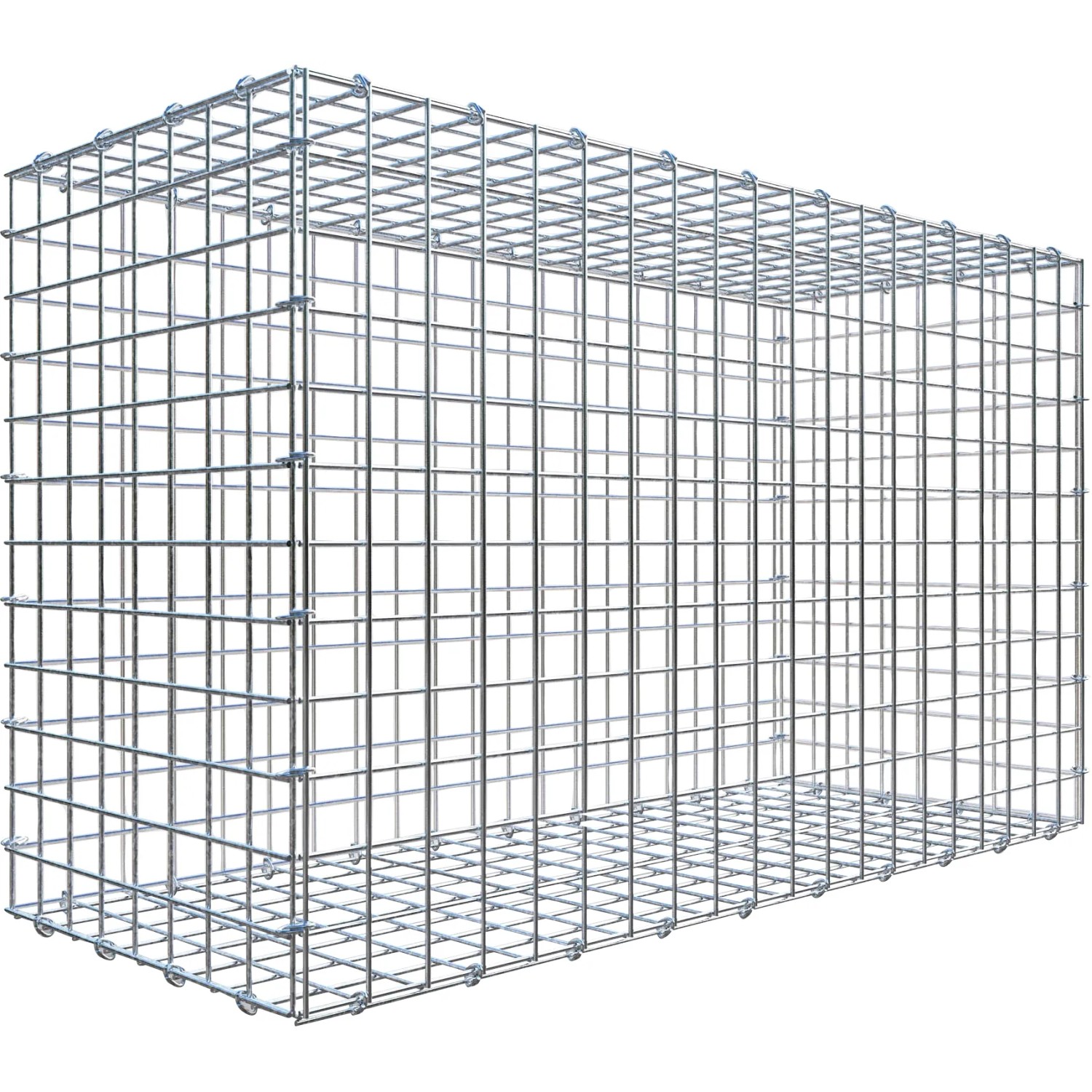Gabiona C-Ring-Gabione 60 x 100 x 40 cm Maschenw 5 x 5 cm