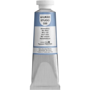 Lukas Studio Ölfarbe Himmelblau, 37ml Tube, feine Künstler-Ölfarbe.