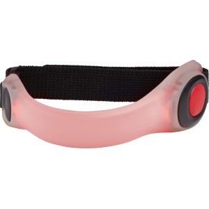 Rotes LED Armband für Outdoor-Aktivitäten, mit Klettverschluss.