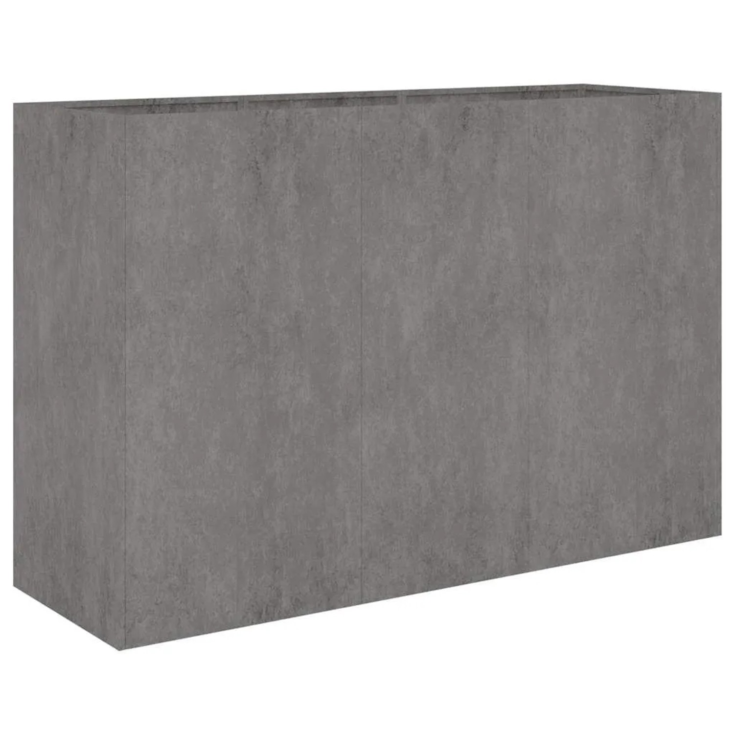 Rechteckiges furnicato Hochbeet aus Cortenstahl, 120x40x80 cm, in Rostoptik.