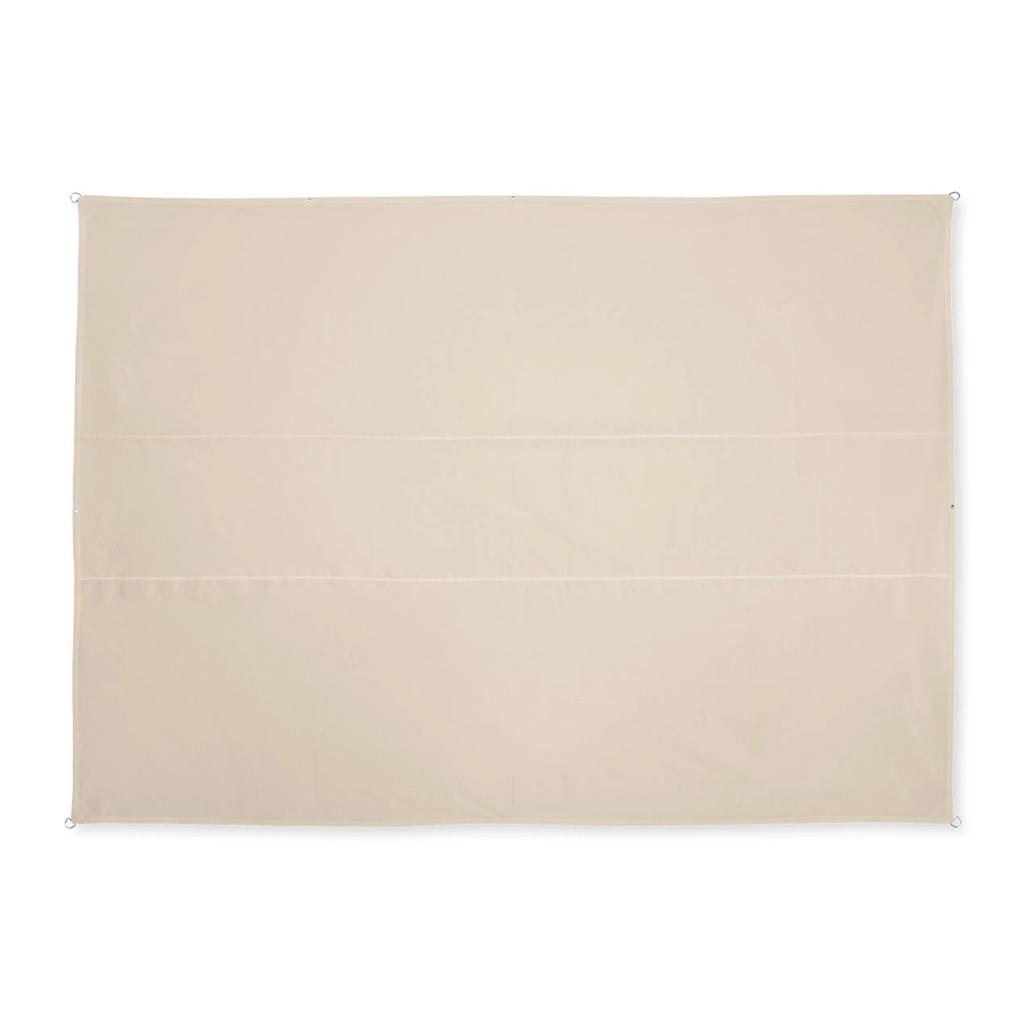 Relaxdays Sonnensegel Polyester Beige UV-Schutz 3,5 m x 4,5 m 2,6 kg