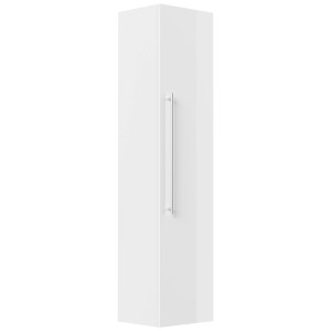 Posseik Hochschrank Levana, Bad-Einbauschrank, weiß hochglanz mit Griff