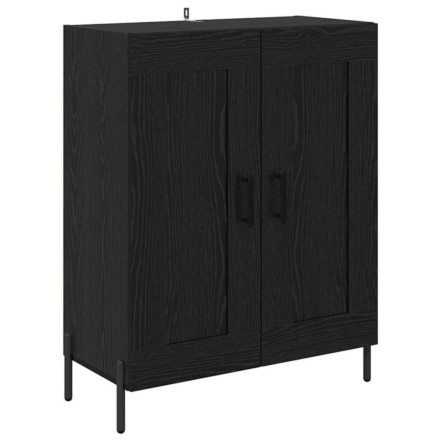 vidaXL Sideboard Schwarz Eichen-Optik 69,5 x 34 x 90 cm 881605 günstig online kaufen