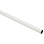 Weiße Gardinenstange Chicago, Ø 20 mm, 120 cm lang, für Stilgarnituren.