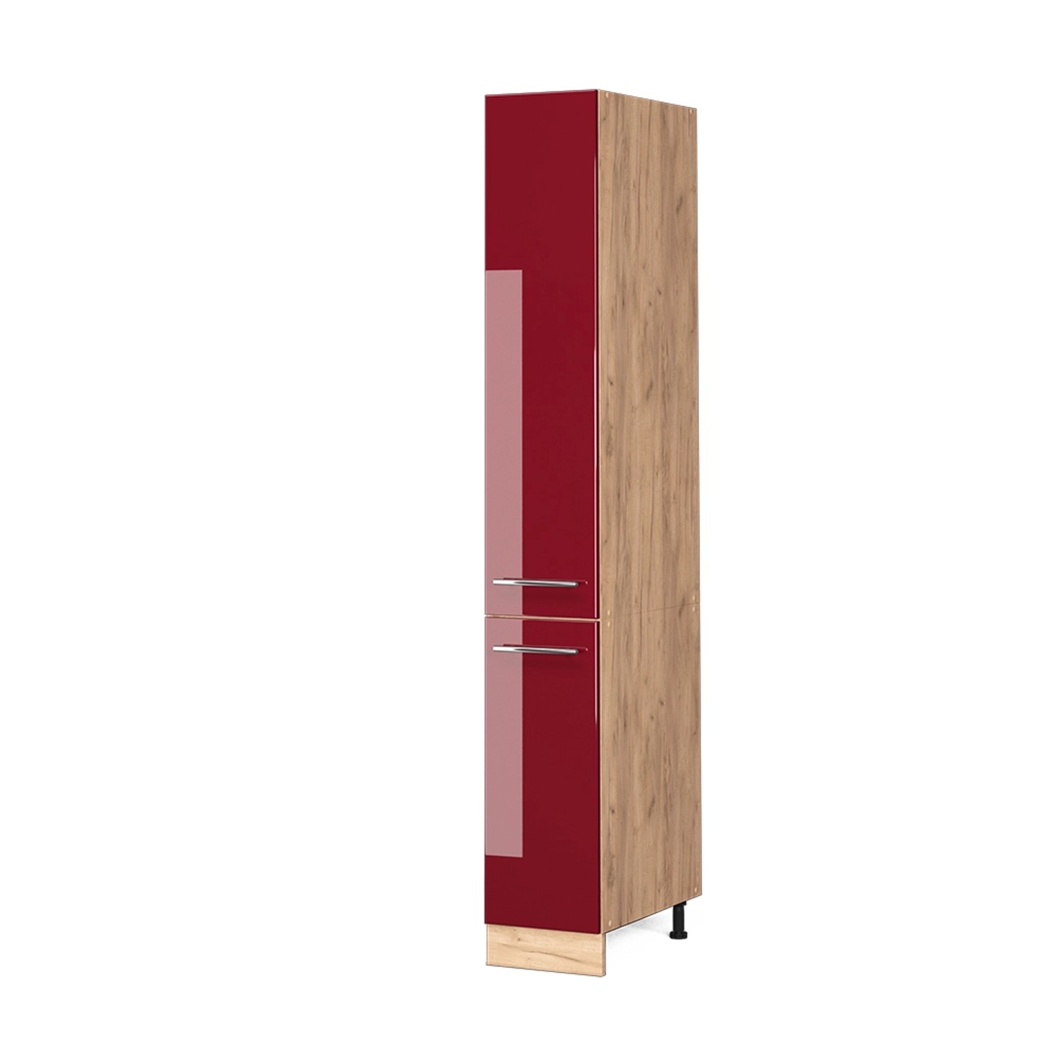 Vicco Apothekerschrank Fame-Line Bordeaux Hochglanz/Goldkraft Eiche 30 cm günstig online kaufen