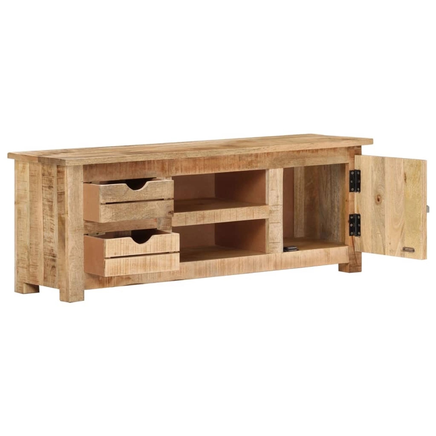 VidaXL TV-Schrank 110x30x40 cm Raues Mangoholz  Modell 2 günstig online kaufen