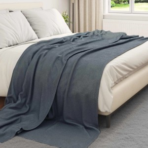 vidaXL Überwurfdecke Dunkelgrau 270 x 240 cm Fleece 42017016