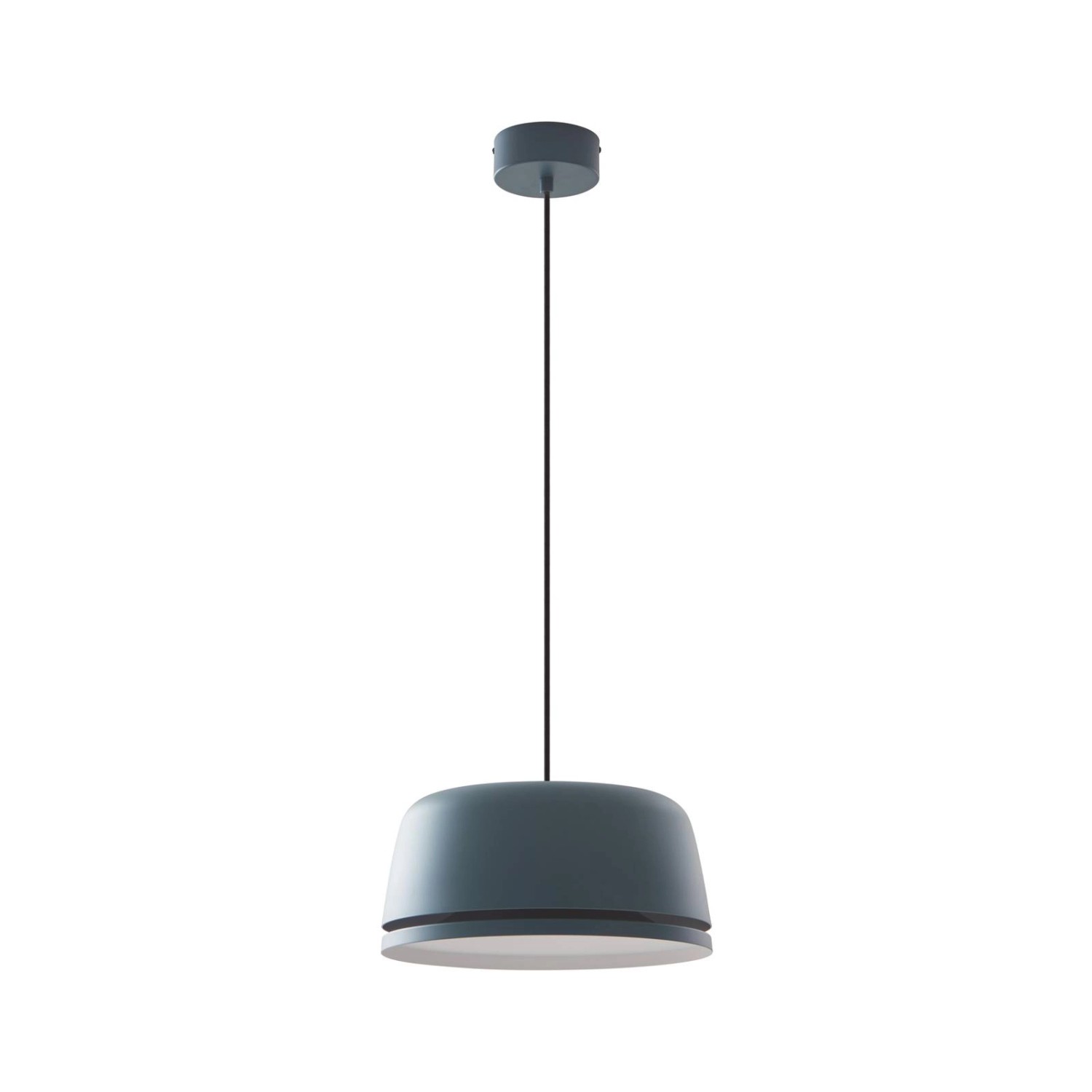 Lucande LED Faelinor 10014787 Design Modern in Blau aus Aluminium 1-flammig Wohnzimmerleuchte