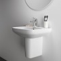 Ideal Standard i.life A Waschtisch, 50 cm, Weiß, mit Armatur und Seife.