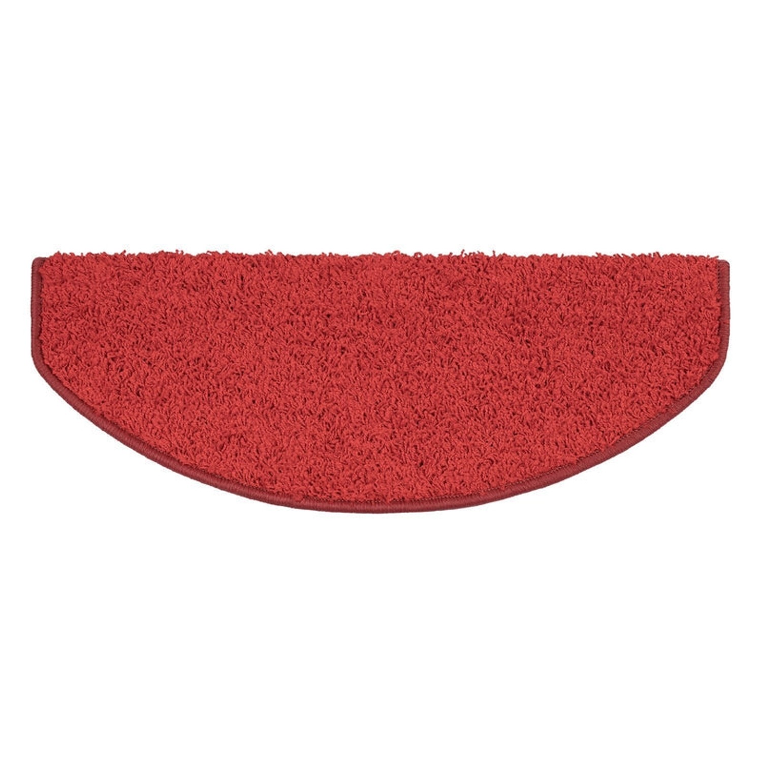 KARAT Shaggy Stufenmatte Sphinx Hochflor Rot 23,5 x 65 cm Halbrund günstig online kaufen