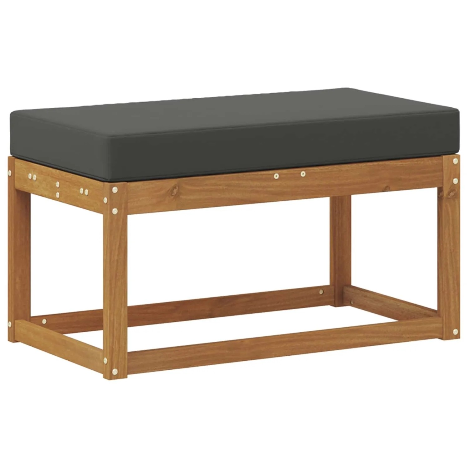 vidaXL Outdoor Hocker Bank Massivholz Akazie Natur 900666
