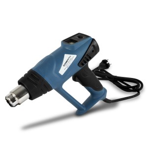 EBERTH Heißluftpistole 2000W mit LCD-Display, Temperatur einstellbar von 80-600°C.