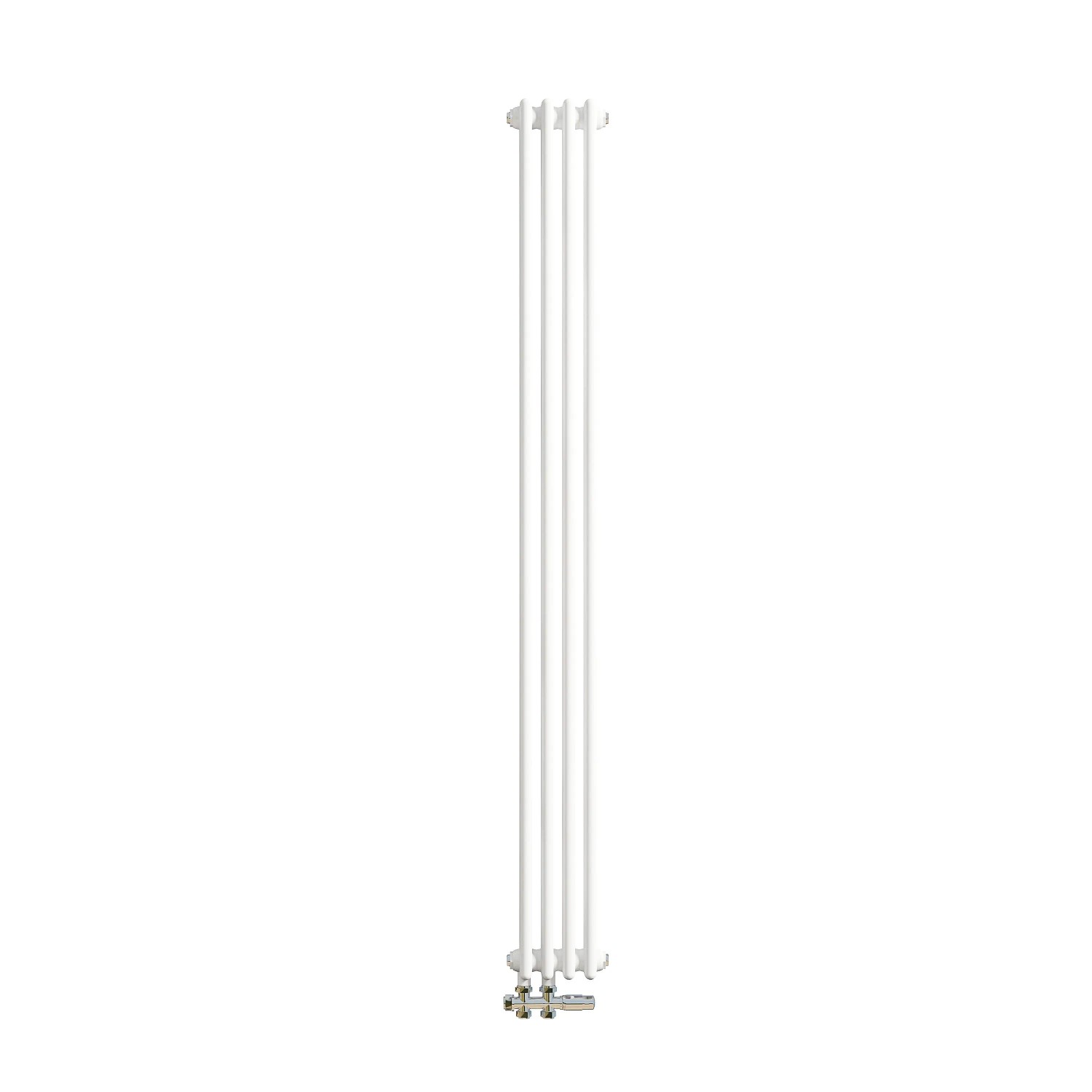 AICA Traditioneller Gusseisenstil 2 Spalten Heizkörper 1800 x 200 mm Weiß 572W