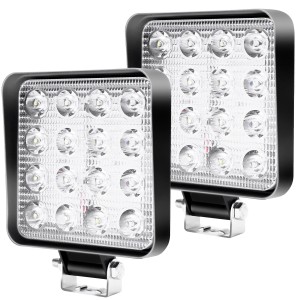 CCLIFE 13x11x2cm Led Arbeitsscheinwerfer 12V Scheinwerfer 2X48W Auto Traktor IP67 Offroad 6000K Wasserdicht Spotlight