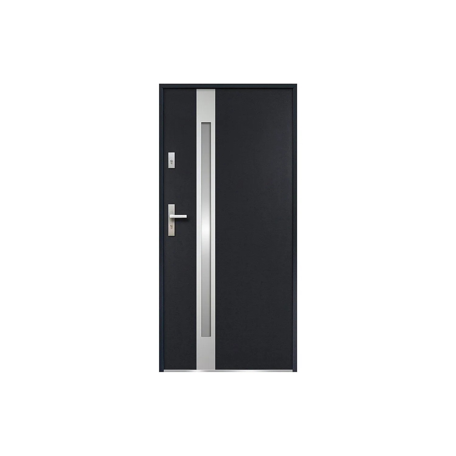 Vente-unique Haustür Braga Anthrazitgrau 95 cm